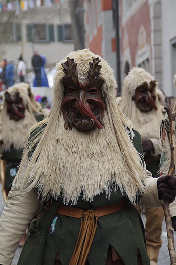 daemon, strassenfasnet, fools jump, swabian alemannic, fasnet, move, haes, carnival, masks, masquerade, costume