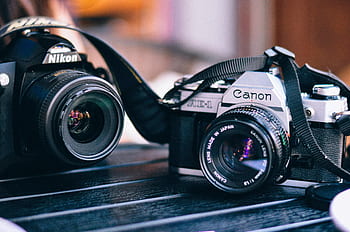 technologie, fotografování, miniaplikace, Fotoaparát, objektiv, nikon, kánon, film, ještě pořád, bokeh