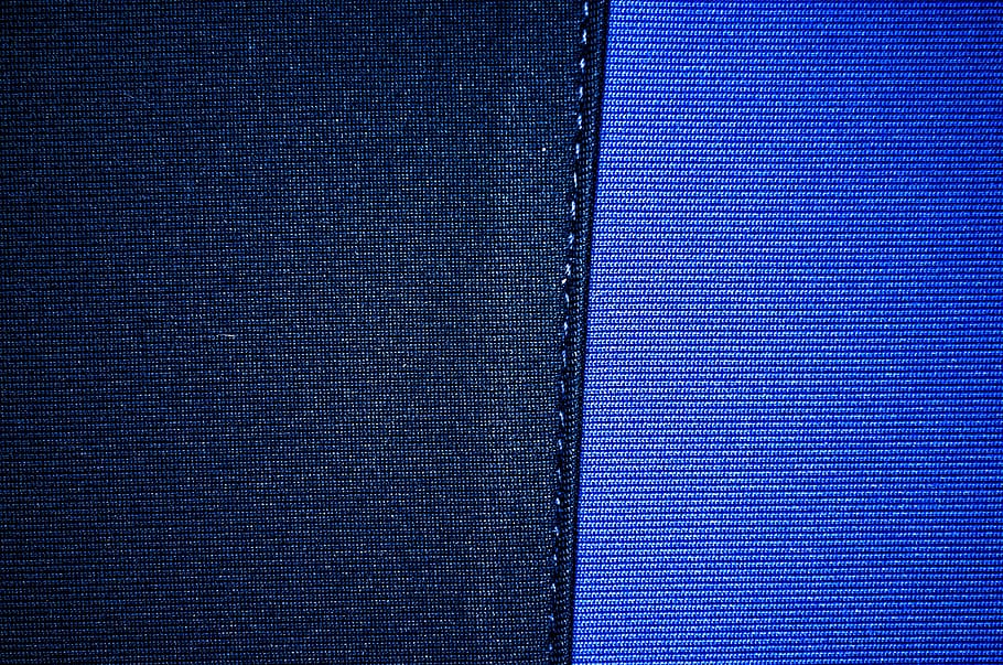 textile, texture, clothes, black, blue, stitch, sewing, seam, tailoring