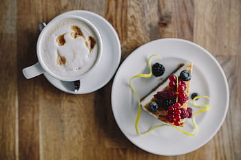 café, queijo, frutas, bolo, hora, tarde, delicioso, sobremesa, torta, cheesecake, gostoso