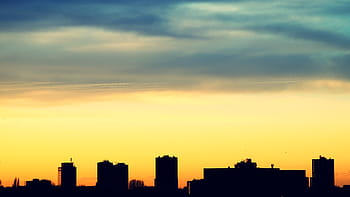 ภาพเงา, cityscape, มีเมฆมาก, ท้องฟ้า, ในเมือง, เมือง, สถานประกอบการ, อาคาร, โครงสร้าง, โครงสร้างพื้นฐาน, เงา