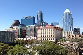 high-rise, building, daytime, austin texas, austin, tx, texas, cityscape, downtown, skyline, urban