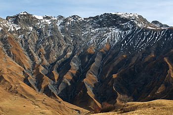 badlands, τοπίο, βουνό, μπλε, ουρανός, σύννεφα, βράχια, φύση