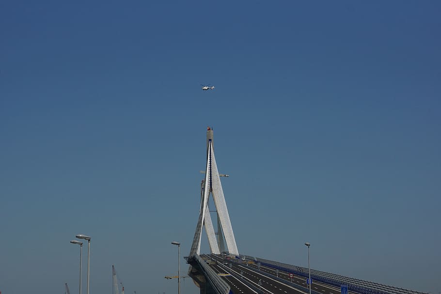 La Pepa Bridge, Cadiz, Spain, cadiz, spain, constitution of 1812, blue, sky, outdoors, day, clear sky, transportation