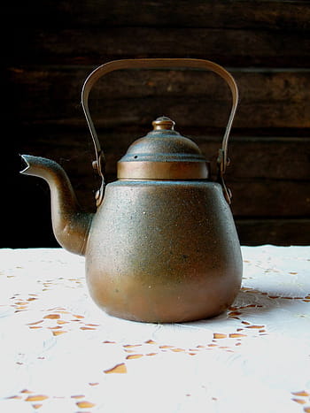 coffee, coffeepot, old, retro, the dish, kitchen, home, pot, brown