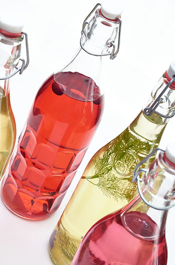 colored, bottles, spirits, vodka, herbs, bottle, beverage, alcohol, drink, color, liquid
