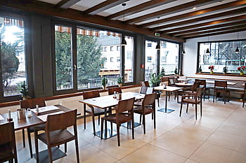 Hotel, inde, arkitektur, møbel, indre, design, dekoration, morgenmadslokale, fejre, stole, spiseborde