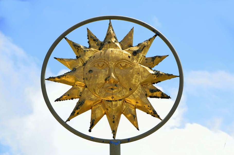 Sun God, Symbol, Sign, Rays, Sun, God, sun, god, worship, religion, spirituality, sunlight