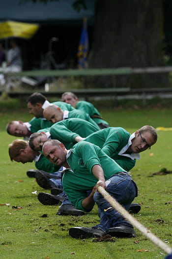 group, mens, playing, tug, war, dew, tug of war, drag, men, competition, team