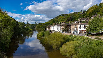 Ironbridge, diritti di ormeggio, Telford, Shropshire, Inghilterra, vecchio, rivoluzione, storico, punto di riferimento, ponte, industriale