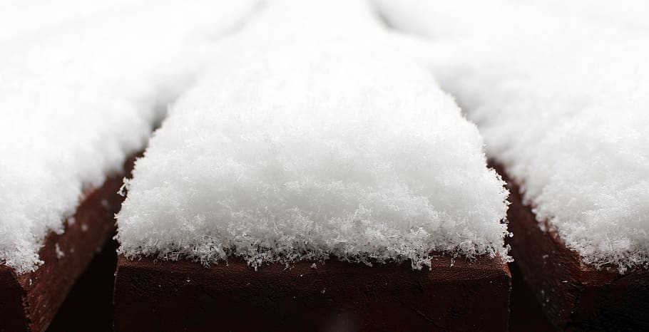 snow, the return of winter, bench, season, nature