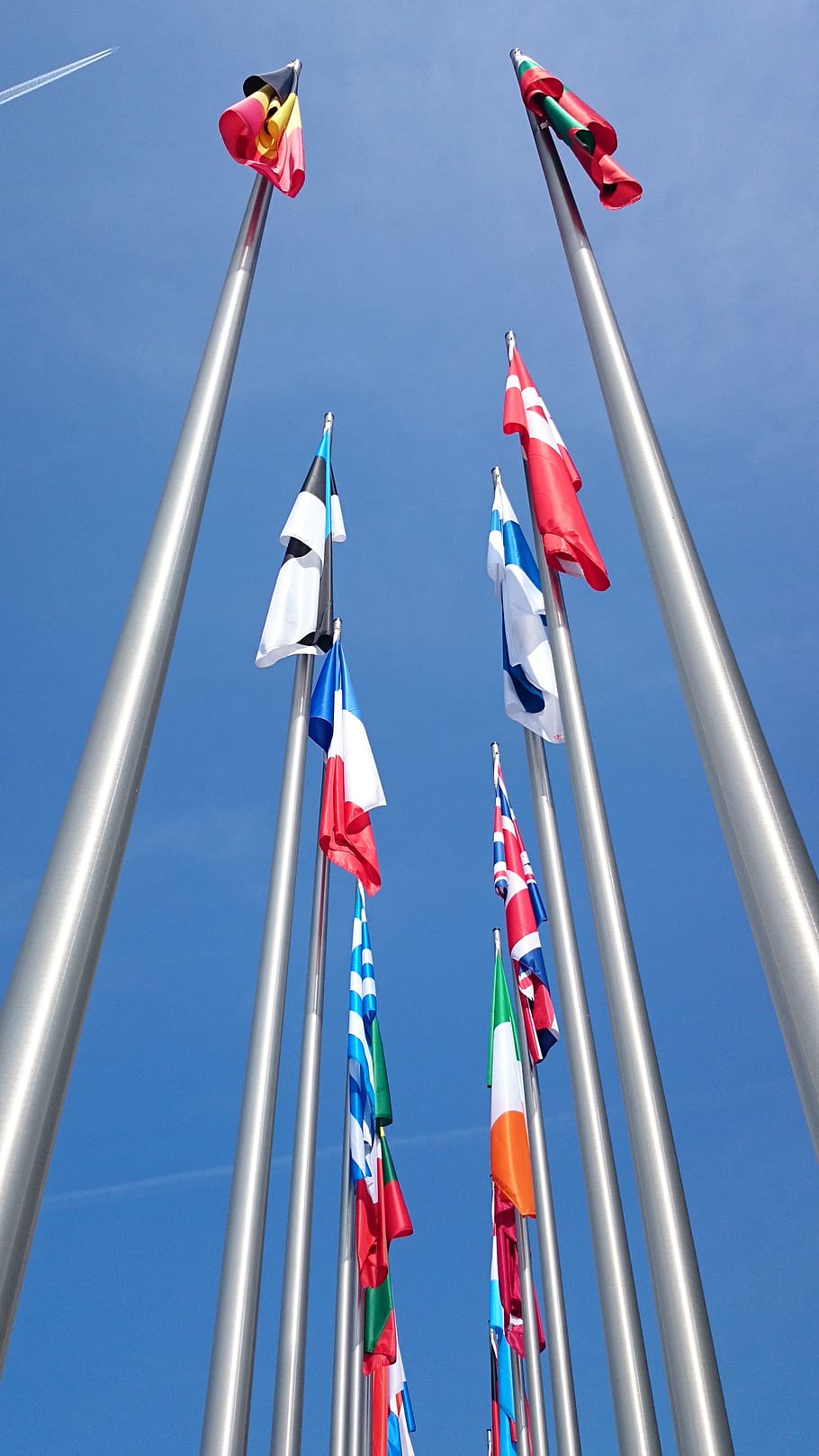 flags, europe flags, mast, flagpole, alu, aluminum poles