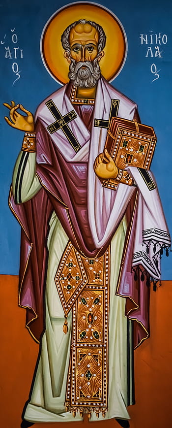 Saint Nicholas, ayios nikolaos, uskonto, maalaus, ikonografia, kirkko, bysanttilainen, tyyli, Paralimni, Kypros