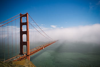 golden, gate bridge, san francisco, california, architecture, infrastructure, structure, bridge, car, transportation, vehicle