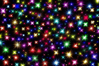stella a colori assortiti, digitale, sfondo, fuochi d'artificio, razzo, Capodanno, Vigilia di Capodanno, sylvester, inizio dell'anno, vigilia, mezzanotte