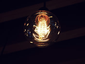 light bulb dark, Light Bulb, Dark, bulb, light, objects, electric Lamp, glowing, lighting Equipment, illuminated, light - Natural Phenomenon