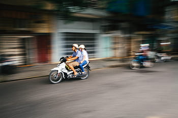 rýžování, fotografování, muži, ženy, jezdectví, motocykl, lidé, žena, muž, jízda, silnice