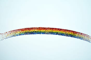 pittura arcobaleno, bianca, sfondo, arcobaleno, colore, gay Pride, perno, gay, orgoglio, colorato, arte