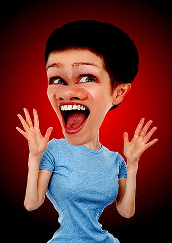 Women'S, Nose, Mouth, Wonder, be surprised, face, lip, reflection, silhouette, profile, cartoon
