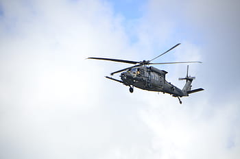 black, helicopter, sky, flight, flying, fly, aircraft, air, transportation, transport, aviation