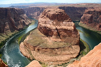 Grand Canyon, arizona, ten velký, ohybu podkovy, Spojené státy americké, Příroda, řeka colorado, usa, kaňon, krajina, scén