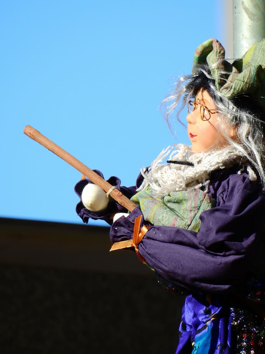 carnival, move, costume, dress up, mask, wig, the witch, broom