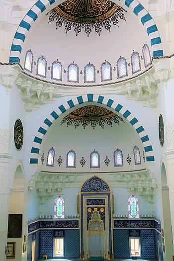cami, architektura, kupole, cestovat, náboženství, město, islám, budova, na, Krásná, ornament