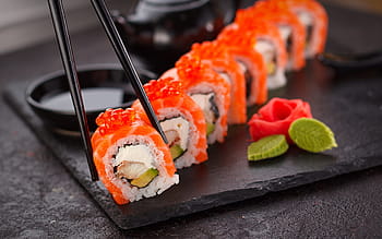 sushi, japanese, plate, power, fish, asia, japan, asian, rice, kitchen, eat