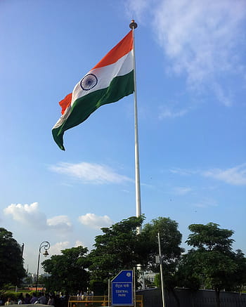 central, park, india, Indian Flag, Central Park, Delhi, photos, public domain, sky, symbol, flag