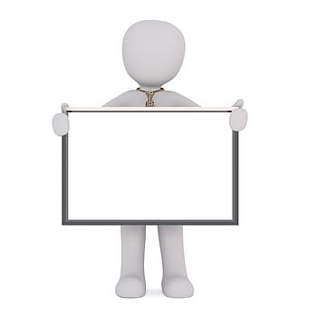 man, holding, board illustration, males, 3d model, isolated, 3d, model, full body, white, 3d man