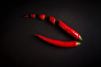 dva chilli papričky, Červené, chilli, papriky, pikantní, jídlo, přísada, koření, chilli papričky, zeleniny, pepř - zelenina