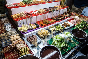 malaysian lok lok, hot, pot ingredients, Malaysian, Lok Lok, hot pot, ingredients, asian, Malaysia, street food, food