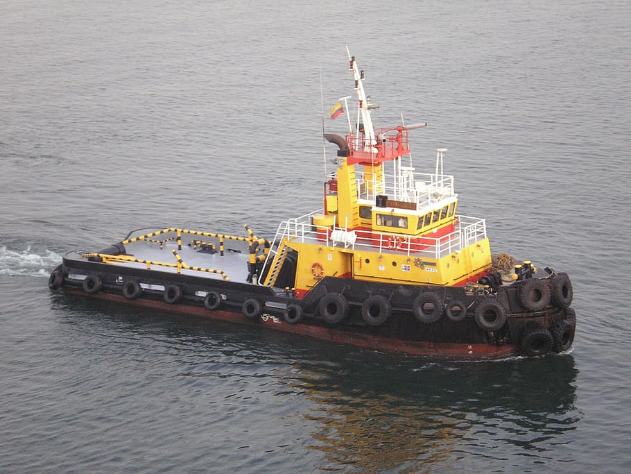 tug, loď, remorkér, námořní