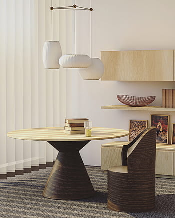 architecture, house, interior, design, living, room, table, chair, furniture, books, lamp