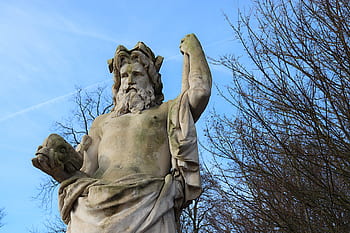 socha, sochařství, velikost pierre, umění, antický, starý, muž, barbu, Zeus, mytologie, Starověké Řecko