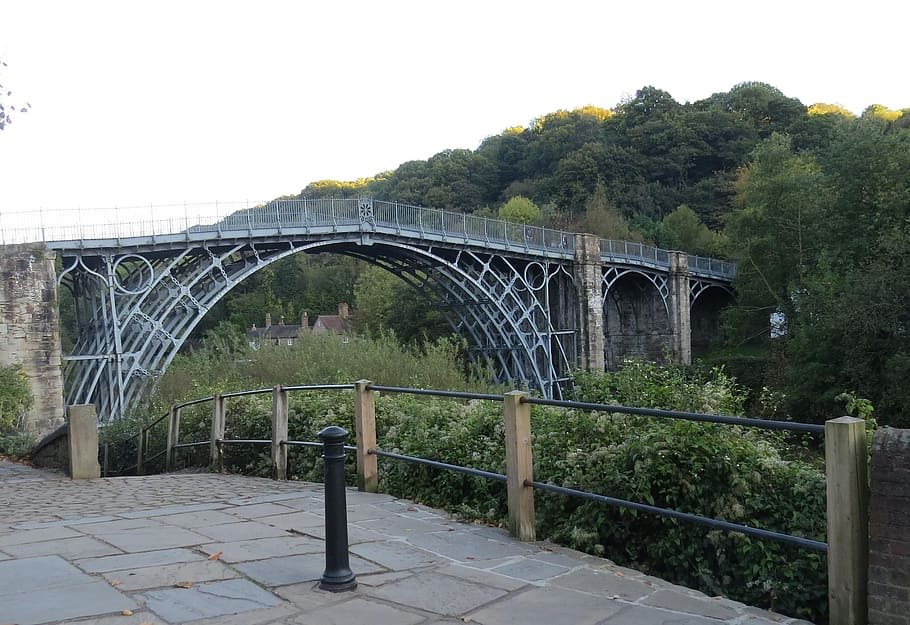 Ironbridge, Shropshire, Inghilterra, ponte, fiume, ferro, UK, punto di riferimento, Severn, rivoluzione, eredità