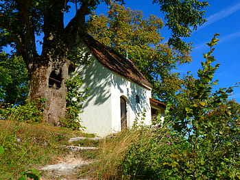kaple, idyla, záložka číst kapli, kaple leonhard, saint leonhard, složit, rechbergle, černý roh, graneggle, švábský, alb
