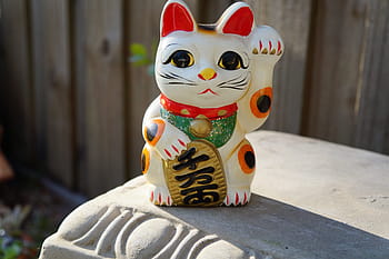 toy, fun, maneki neko, japanese, beckoning cat, cat, lucky, feng shui, culture, tradition, piggy bank