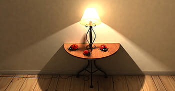 stolní lampa, stolek, stůl, svítilna, osvětlení, parket, přízemní, pokoj, místnost, nálada, atmosféra, starý