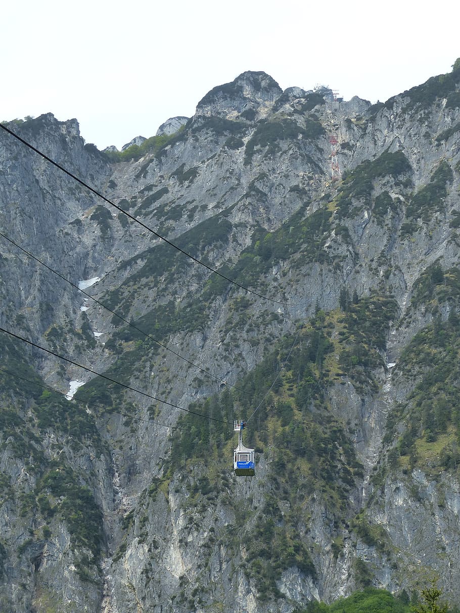 gondola, lanovka, horská dráha, nižší horská železnice, kyvadlová doprava, dvě lanovky, unterberg, horské stanice