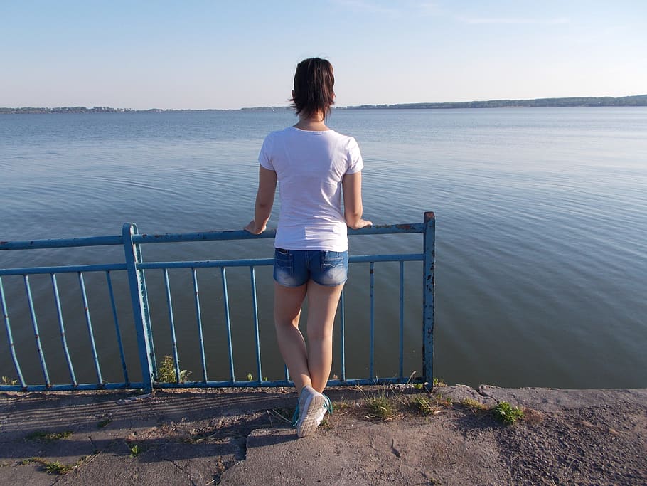 Girl, Woman, View, Model, Portrait, Sun, view, model, beauty, holiday, peace, sunset