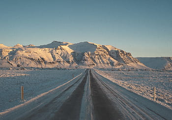 road, mountain, daytime, nature, landscape, clouds, sky, travel, adventure, trek, hike