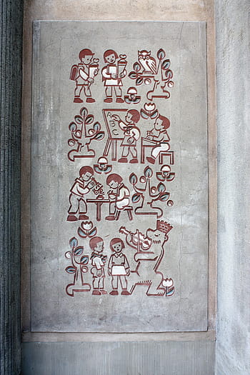 Művészet, berlin, építés, a legtöbb művészet, ddr művészet, énekes utca, falfestmény, tanítás, schultüte, tanterv, ddr