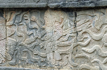 mexico, chichen itza, maya, bas-relief, warrior, sculpture, art, architecture, pierre, antique, monument