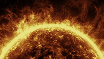 sun digital wallpaper, Sun, 3D, Computer Graphics, Yellow, Hot, 3d, computer graphics, fire, dark, grandeur, abstract