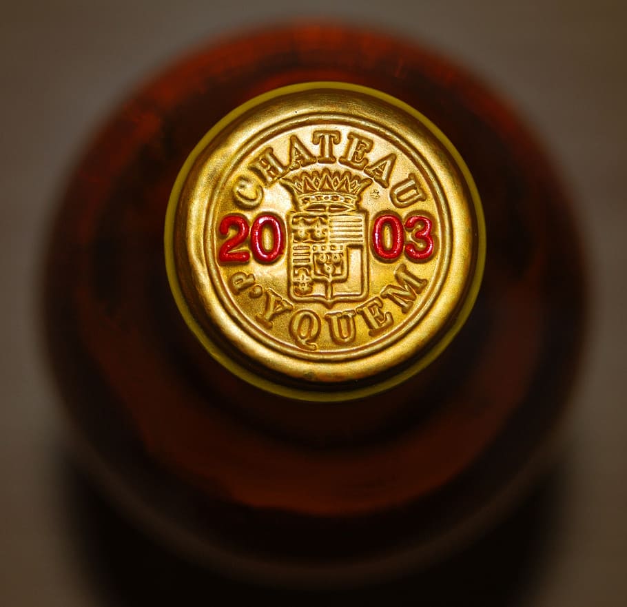 포도주, 병, yquem, 2003 년, 독특한, 소테 네스
