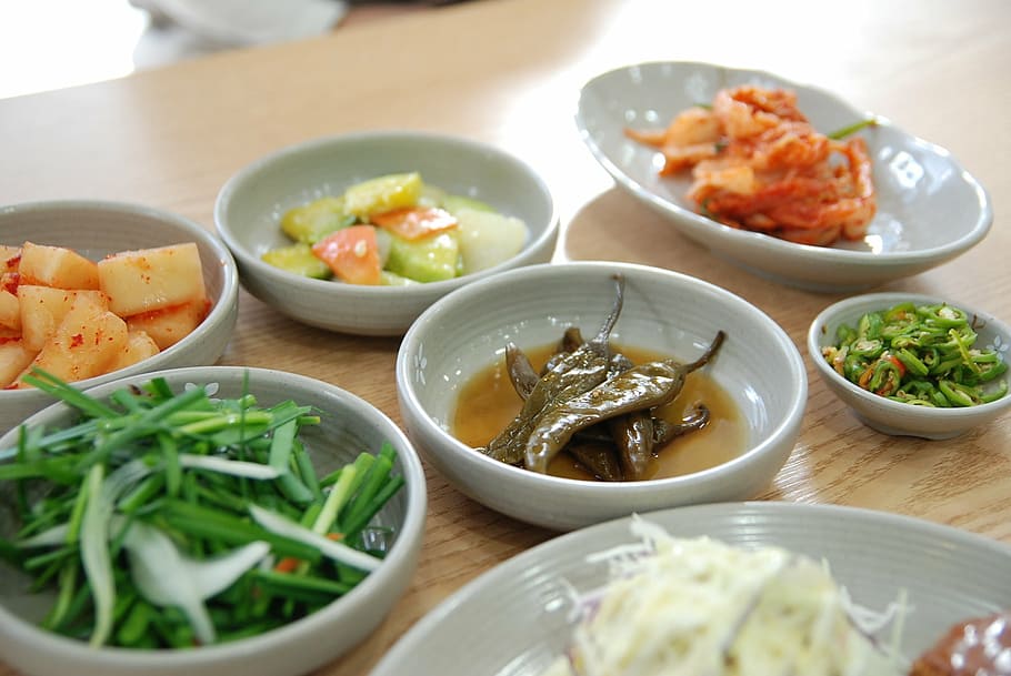 variety of vegetables], food, sanctuary, cutlet, seoul, republic of korea, side dish