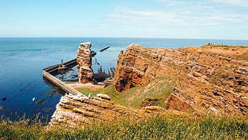 Helgoland, lange anna, Nordsee, Meeresinsel, Rock, Landschaft, Rasse, Küste, Wahrzeichen, Meer