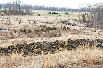 občanská válka, gettysburg, bitevní pole, gettysburg, bojiště, kamenný plot, plot, válka, civilní, bitva, vojenský, Dějiny