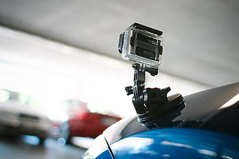 gopro ventosa, GoPro, ventosa, monte, carro, velocidade, esporte, transporte, terra Veículo, modo de transporte, close-up